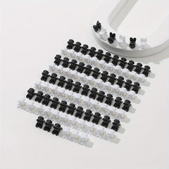 100pcs Mini Rabbit Head Hair Claw Hair Clip Accessories