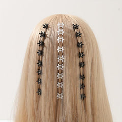100pcs Mini Crown Shape Hair Claw Braid Hair Clip Hair Accessories