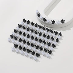 100pcs Mini Crown Shape Hair Claw Braid Hair Clip Hair Accessories