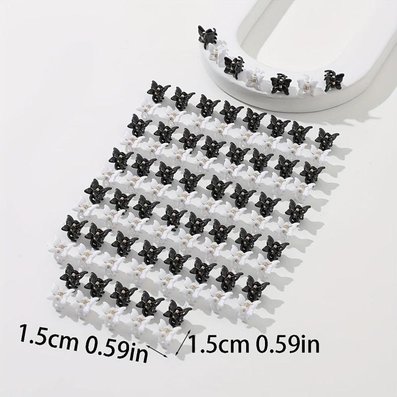 100pcs Mini Butterfly Shaped Hair Claw for Women Girls Baby Toddlers