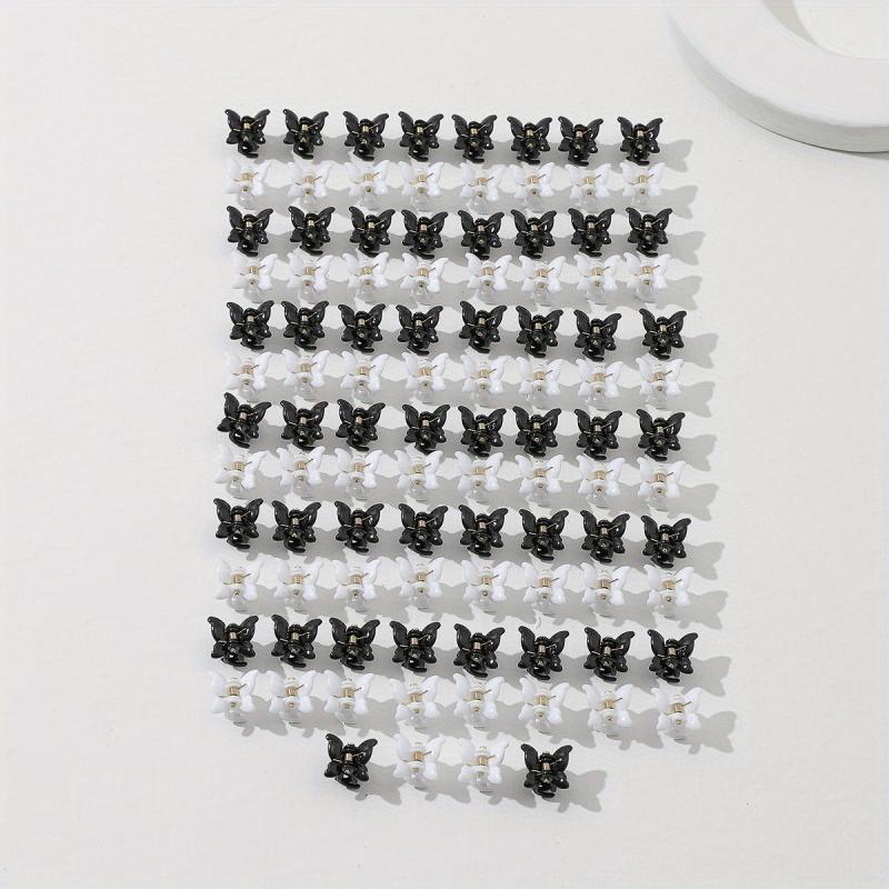 100pcs Mini Butterfly Shaped Hair Claw for Women Girls Baby Toddlers