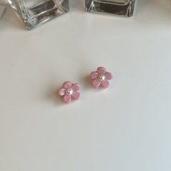 Mini Flower Rhinestone Hair Claw Shark Claw Braid Hair Clip