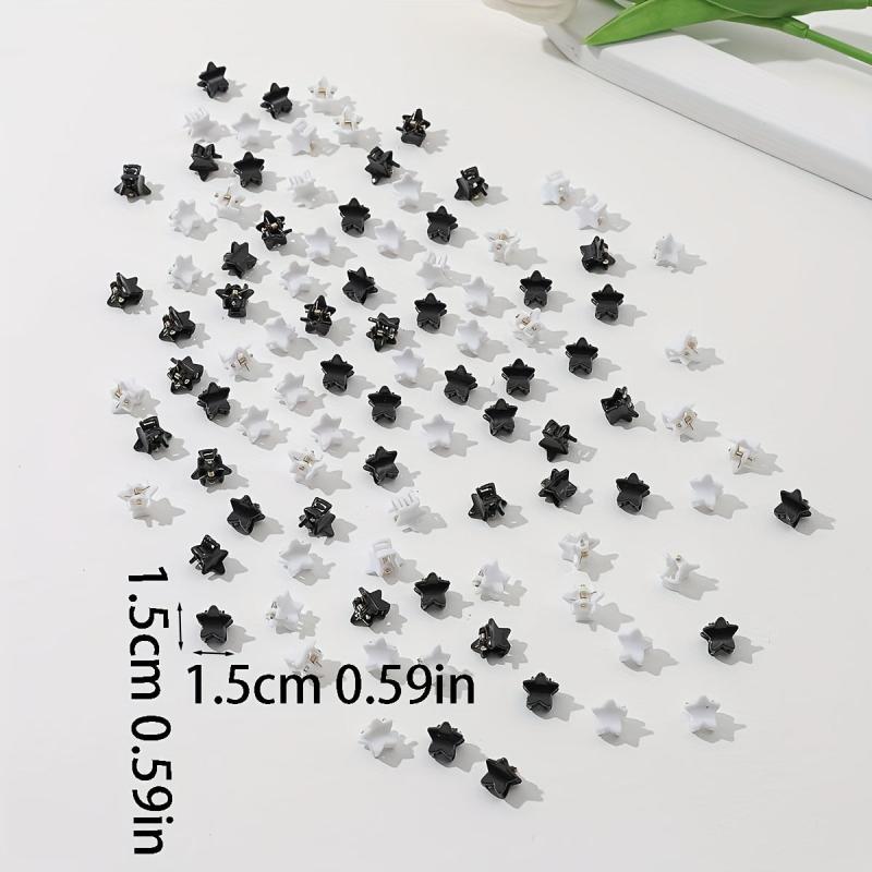 100pcs Mini Star Shaped Hair Claw for Women Girls Hair Clip