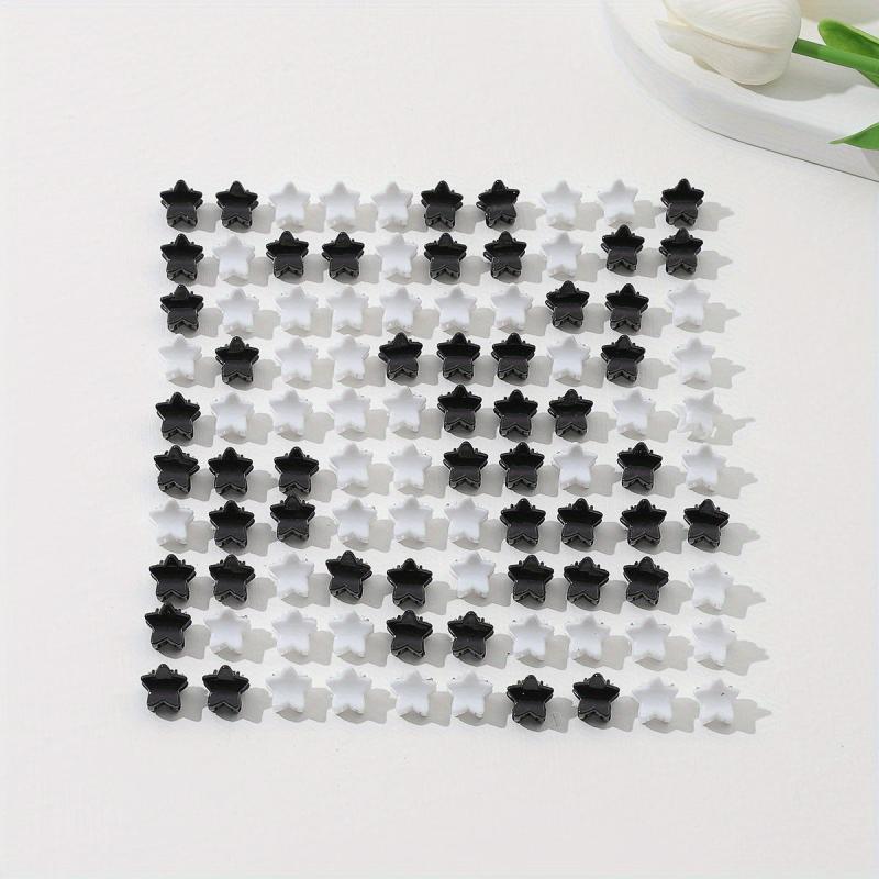 100pcs Mini Star Shaped Hair Claw for Women Girls Hair Clip