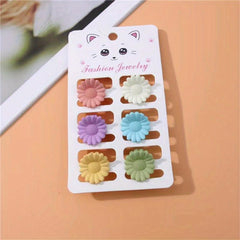 6pcs Solid Butterfly Hair Claw Clip Cartoon Hair Styling Accessory