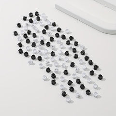 100pcs Mini Hair Claw Flower Shape Braid Hair Clip Accessories