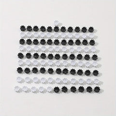 100pcs Mini Hair Claw Flower Shape Braid Hair Clip Accessories