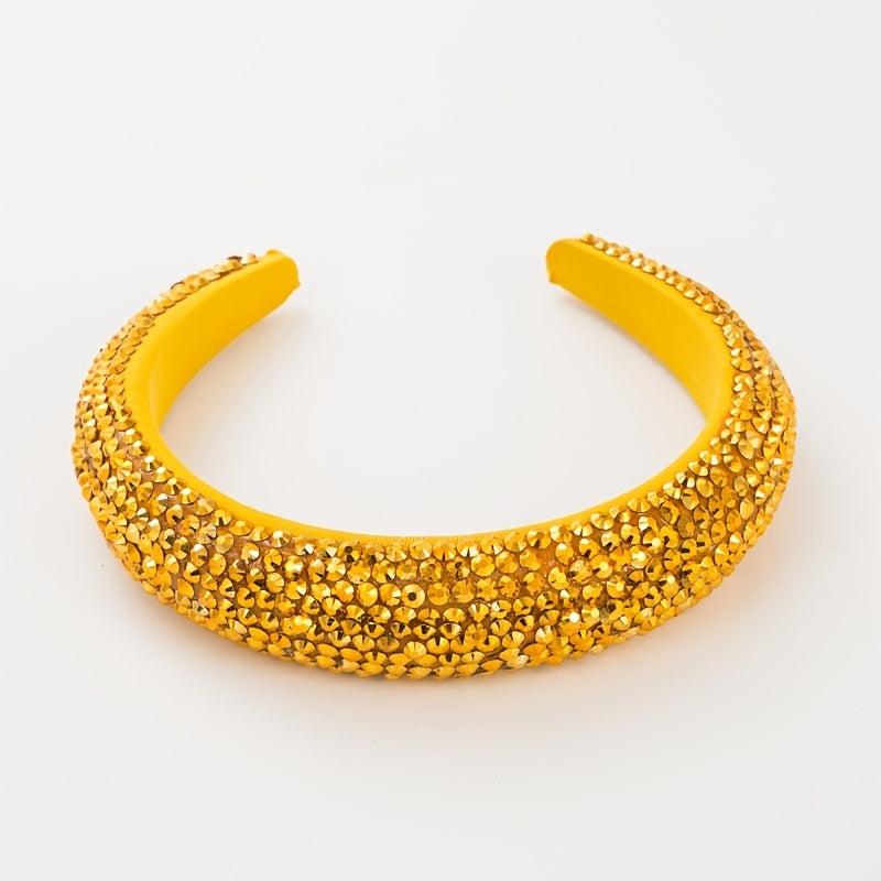 Rhinestone Crystal Head Hoop Wide Brimmed Headband Women