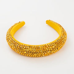 Rhinestone Crystal Head Hoop Wide Brimmed Headband Women