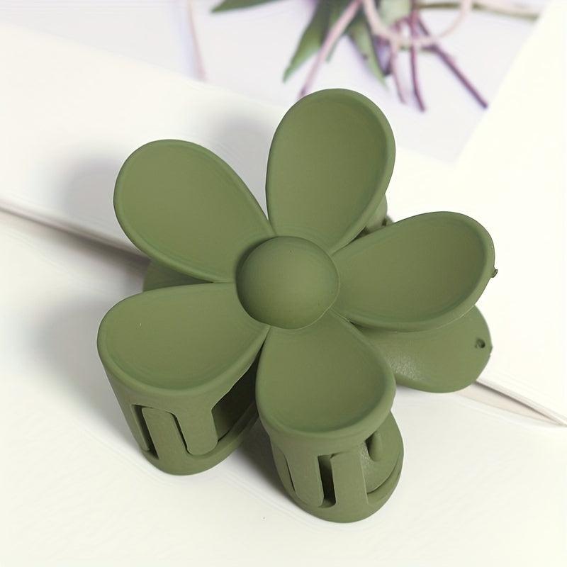 8pcs Hair Claw Flower Shark Claw Mini Hair Clip Ponytail Holder Hair Accessories