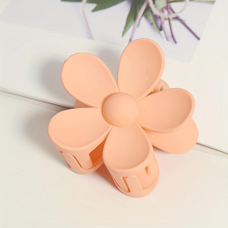 8pcs Hair Claw Flower Shark Claw Mini Hair Clip Ponytail Holder Hair Accessories