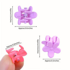 50pcs Flower Hair Claw Non Slip Hair Accessory