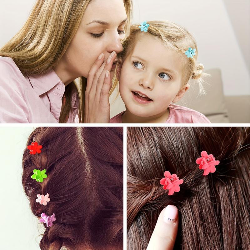 50pcs Flower Hair Claw Non Slip Hair Accessory