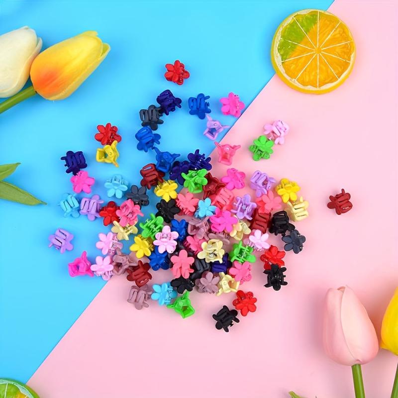 50pcs Flower Hair Claw Non Slip Hair Accessory