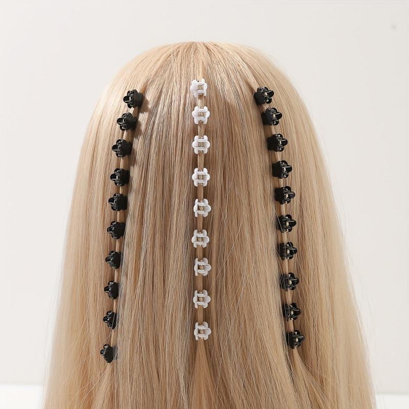 100pcs Mini Star Shape Hair Claw Braid Hair Clip Hair Accessories
