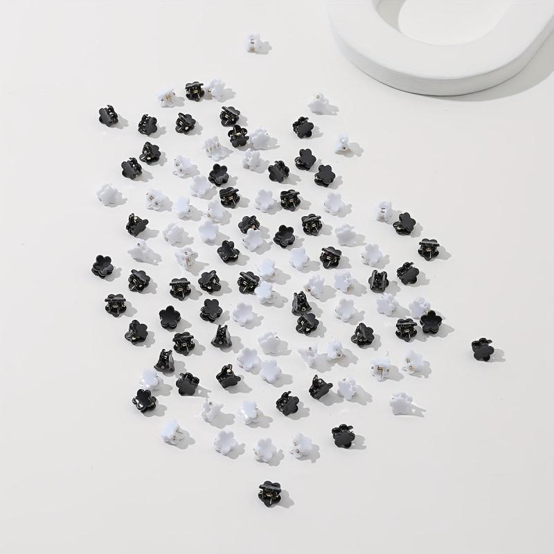 100pcs Mini Star Shape Hair Claw Braid Hair Clip Hair Accessories