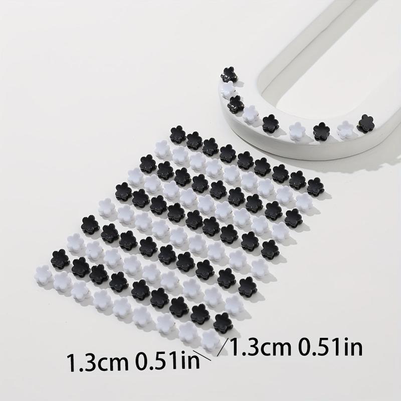 100pcs Mini Star Shape Hair Claw Braid Hair Clip Hair Accessories