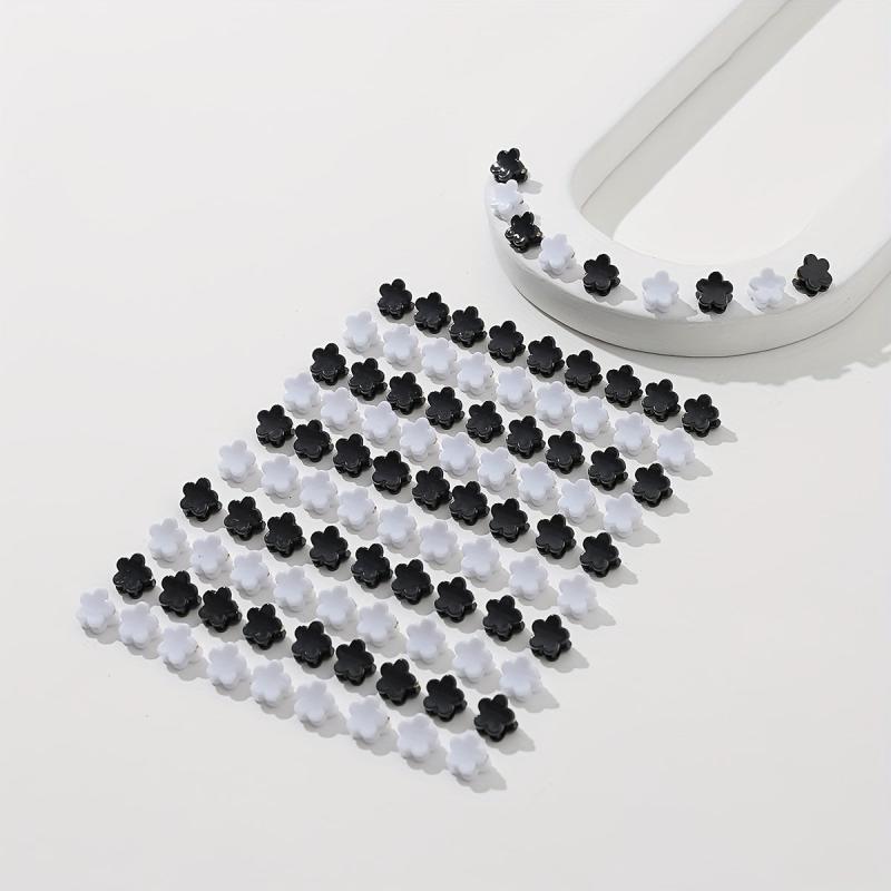 100pcs Mini Star Shape Hair Claw Braid Hair Clip Hair Accessories