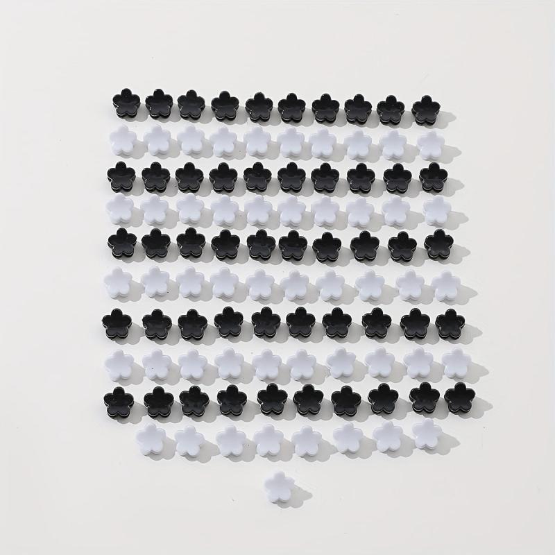 100pcs Mini Star Shape Hair Claw Braid Hair Clip Hair Accessories