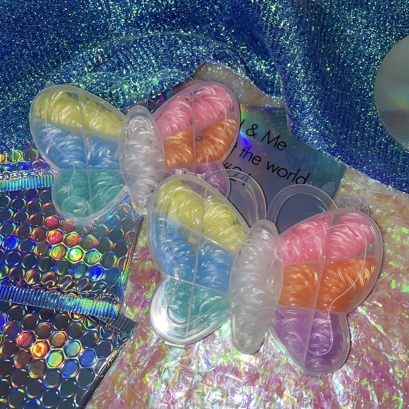 1000pcs 7 Hair Tie Mini Hair Band For Girls Children Y2k Hair Styling Disposable