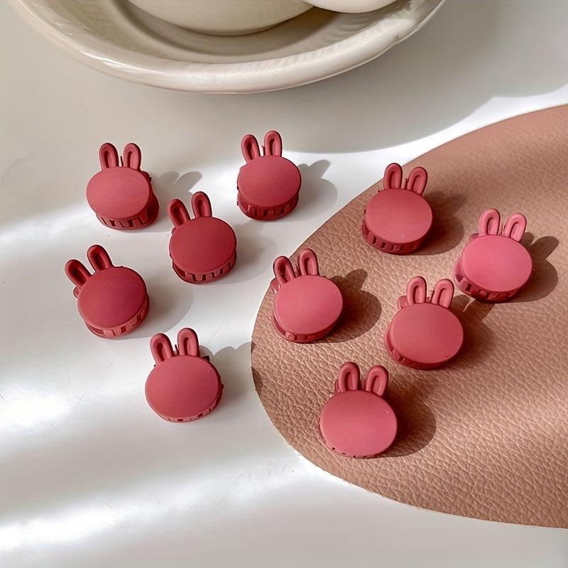 Mini Rabbit Shaped Hair Claw Clip Frosted Hair Claw Style Shark Clip