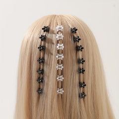 100pcs Flower Shaped Mini Hair Claw Ponytail Holder