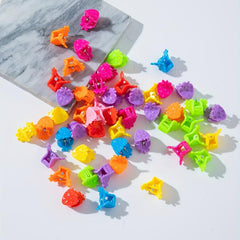50pcs Mini Hair Claw Strawberry Shape Nonslip Hair Claw for Women Girls Baby