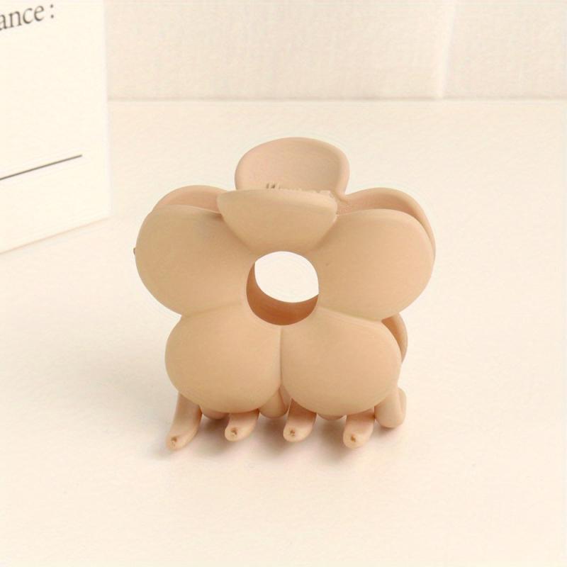 Frosted Big Flower Hair Claw Back Head Mini Shark Claw Headdress