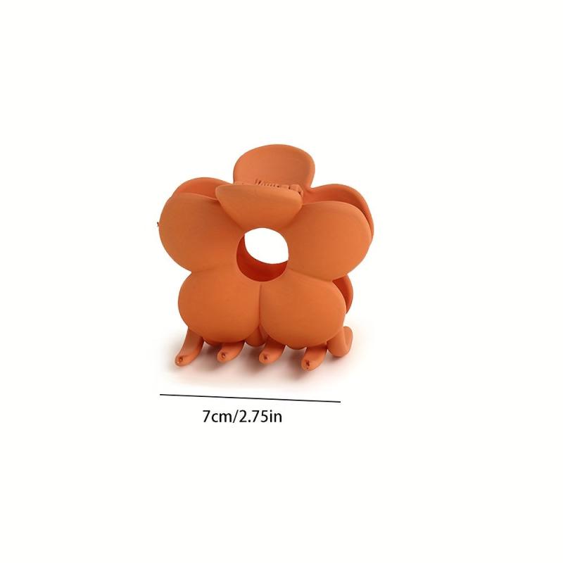 Frosted Big Flower Hair Claw Back Head Mini Shark Claw Headdress