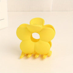 Frosted Big Flower Hair Claw Back Head Mini Shark Claw Headdress