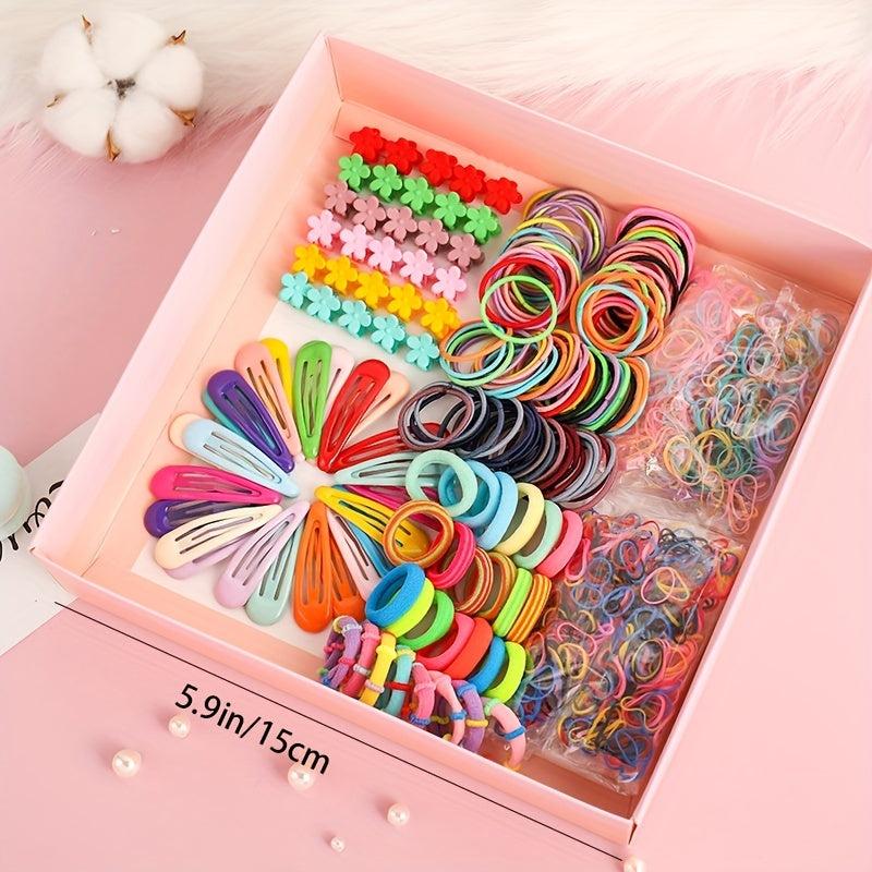 Y2K Hair Accessories Set Colorful Snap Clip Sweet Mini Claw Clip