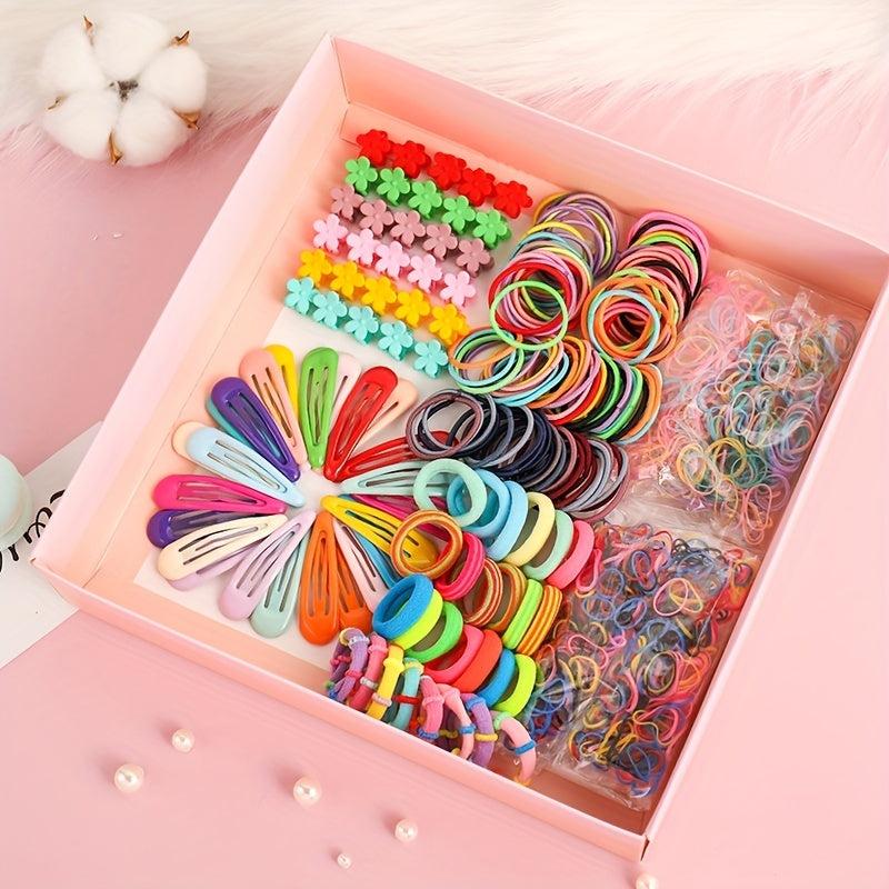 Y2K Hair Accessories Set Colorful Snap Clip Sweet Mini Claw Clip