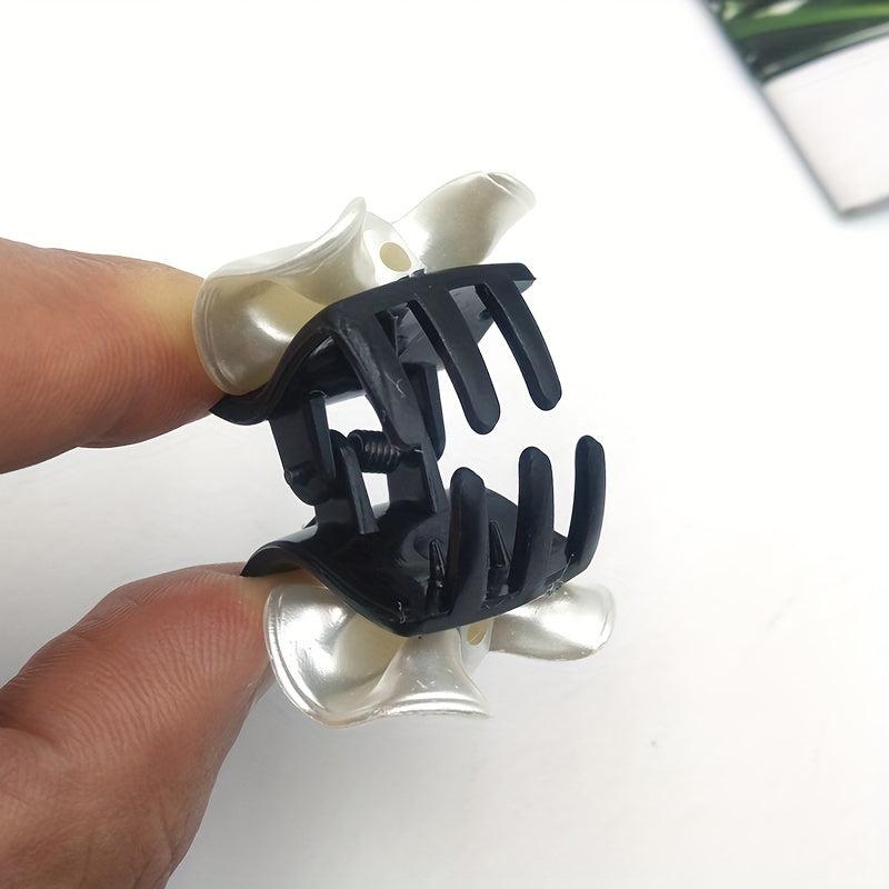 2pcs Mini Hair Claw Clip Bow Hair Claw Style Nonslip Clip For Hair Bangs