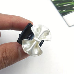 2pcs Mini Hair Claw Clip Bow Hair Claw Style Nonslip Clip For Hair Bangs