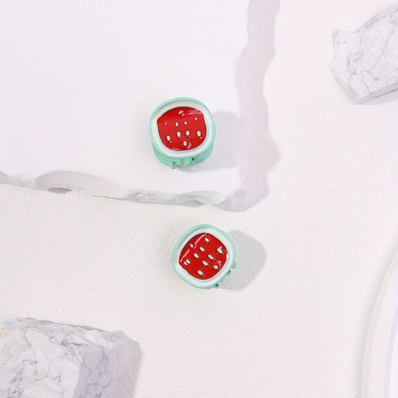2pcs Watermelon Pattern Hair Claw for Girls