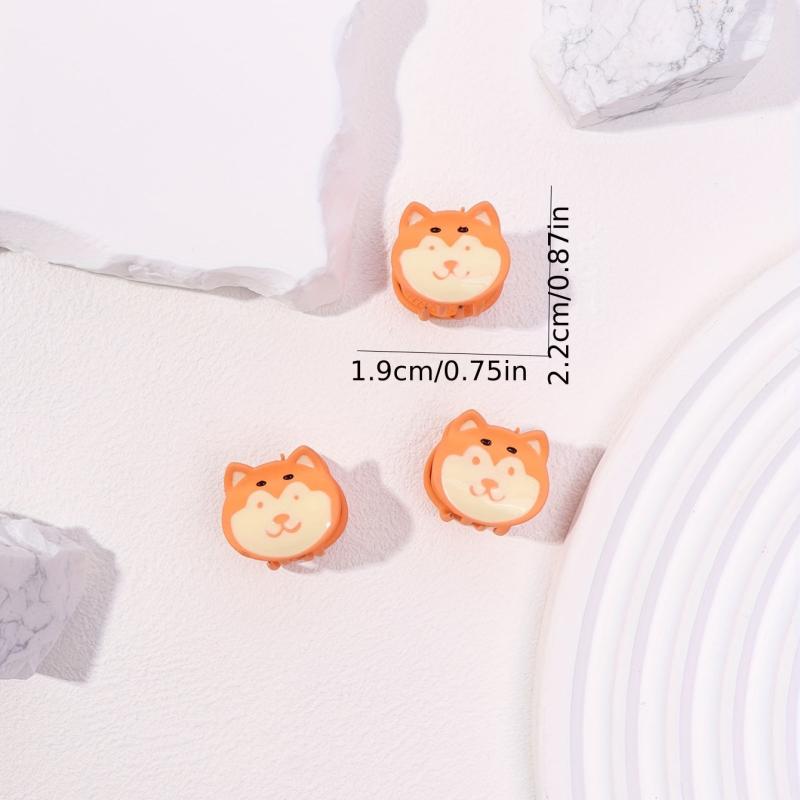 3pcs Mini Dog Hair Claw Clip Cartoon Decor Non-slip Sweet Hair Claw