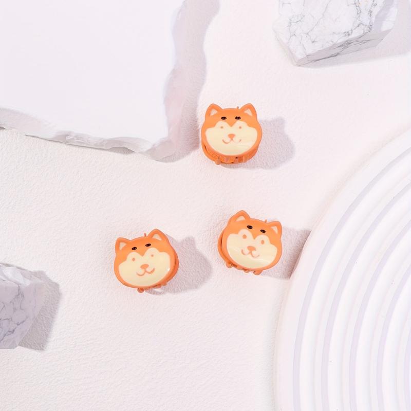 3pcs Mini Dog Hair Claw Clip Cartoon Decor Non-slip Sweet Hair Claw