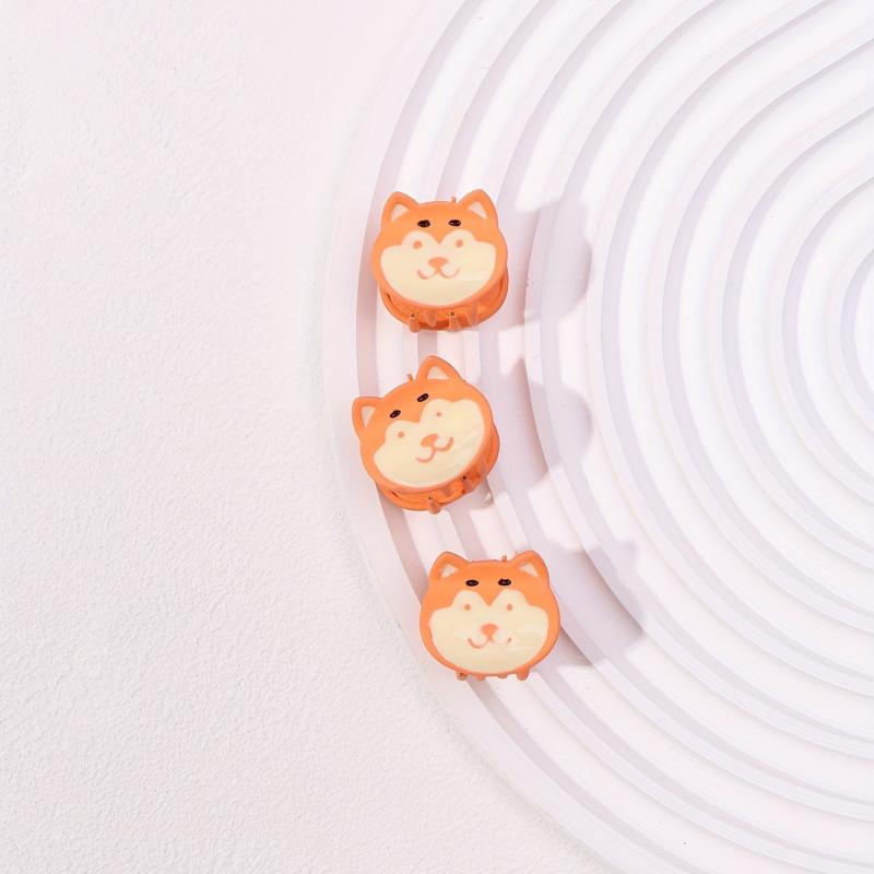 3pcs Mini Dog Hair Claw Clip Cartoon Decor Non-slip Sweet Hair Claw