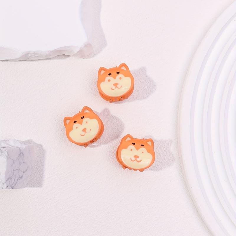 3pcs Mini Dog Hair Claw Clip Cartoon Decor Non-slip Sweet Hair Claw