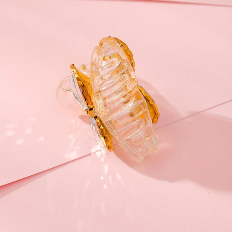 Crystal Hair Claw Transparent Shark Claw Ponytail Holder Hair Accessories