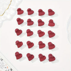20pcs Heart Shaped Nonslip Hair Claw for Women Girls Baby Sweet Hair Clip