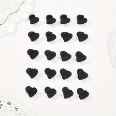 20pcs Heart Shaped Nonslip Hair Claw for Women Girls Baby Sweet Hair Clip
