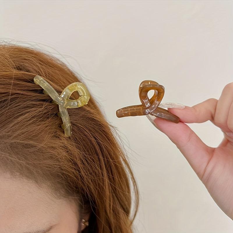4pcs Vintage Hair Claw Shark Claw Bangs Clip Hair Accessories for Women