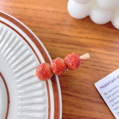 Lotus Root Meat Ball Skewer Duck Billed Hair Clip Funny Food Series