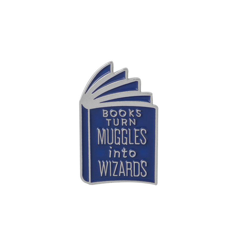 Books are Magic Lapel Pins Brooches