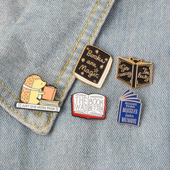 Books are Magic Lapel Pins Brooches