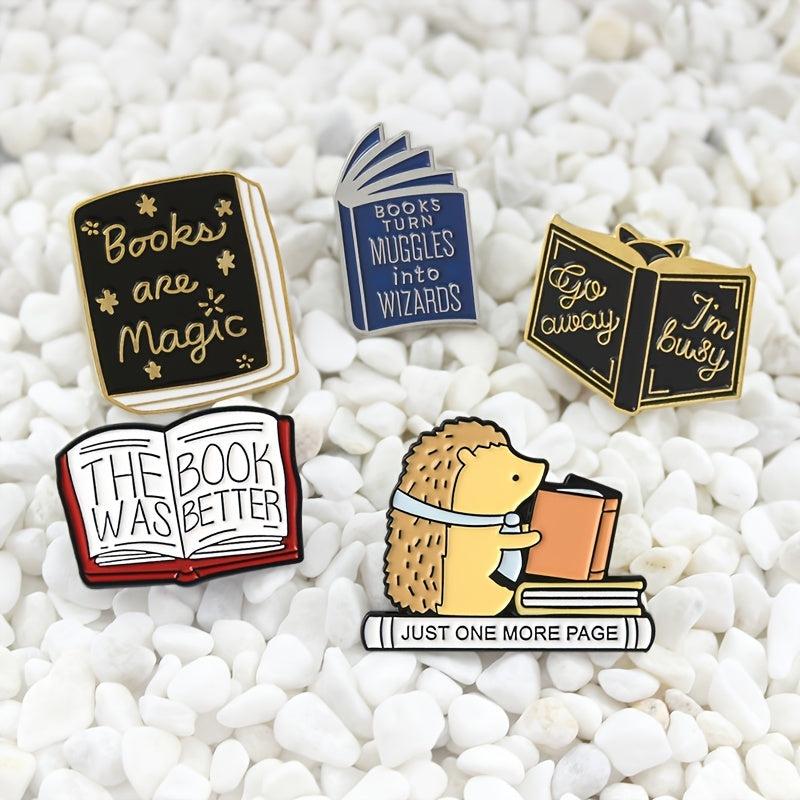 Books are Magic Lapel Pins Brooches