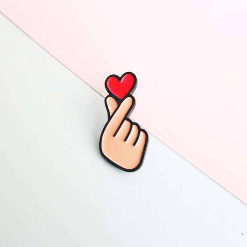 Heart Brooch Pin Creative Pop Enamel Pin Lapel Badges Brooch Funny Jewelry
