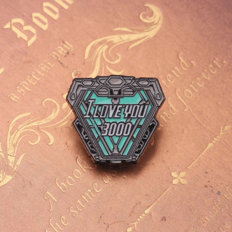 I Love You 3000 Metal Brooch