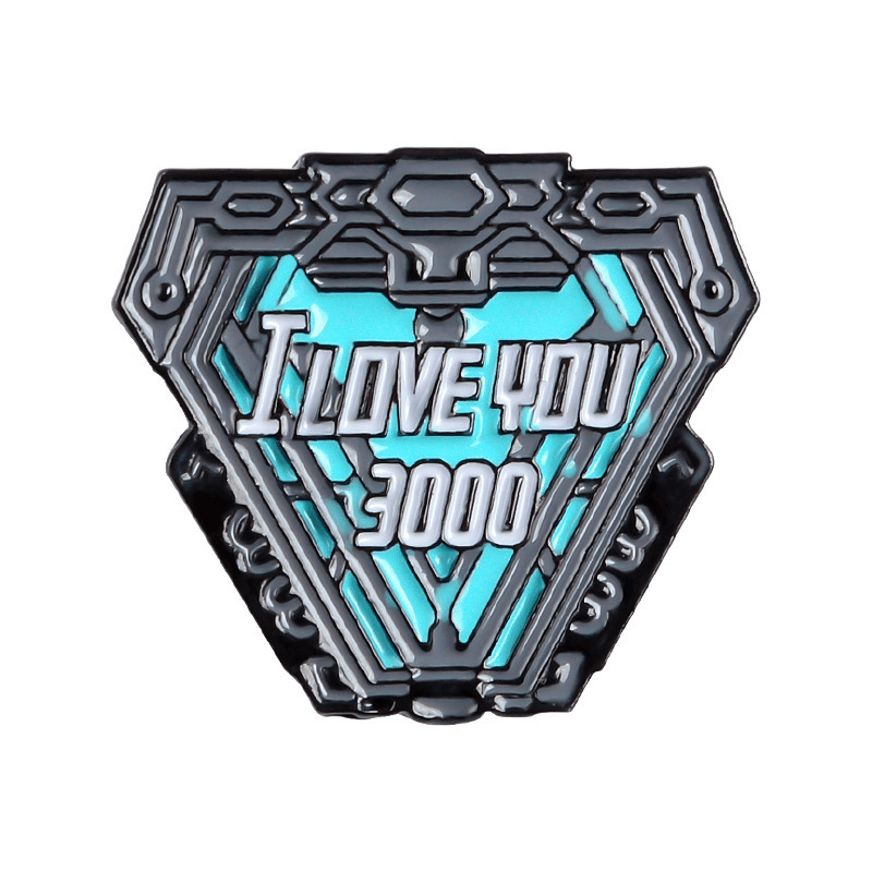 I Love You 3000 Metal Brooch